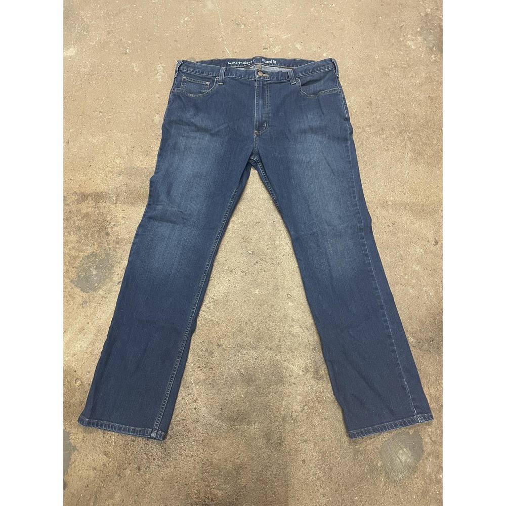 Carhartt Jeans Mens 40x32 Blue Rugged Flex Relaxed Fit Straight Leg‎ Stretch
